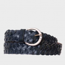 colores leather belt - black 