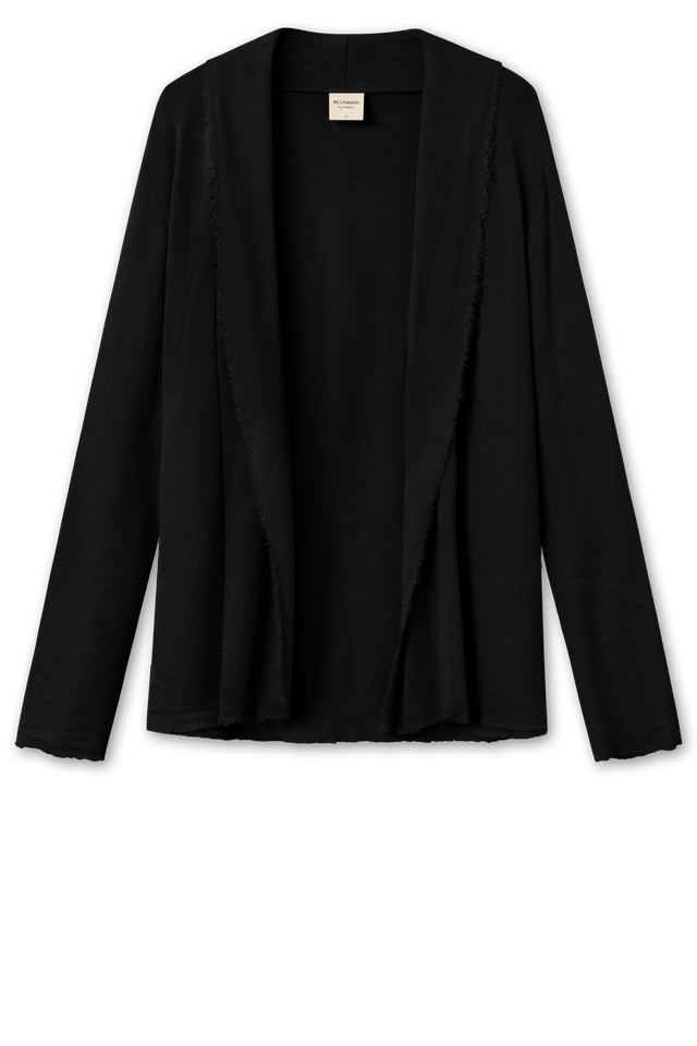 by basics short cardigan black 