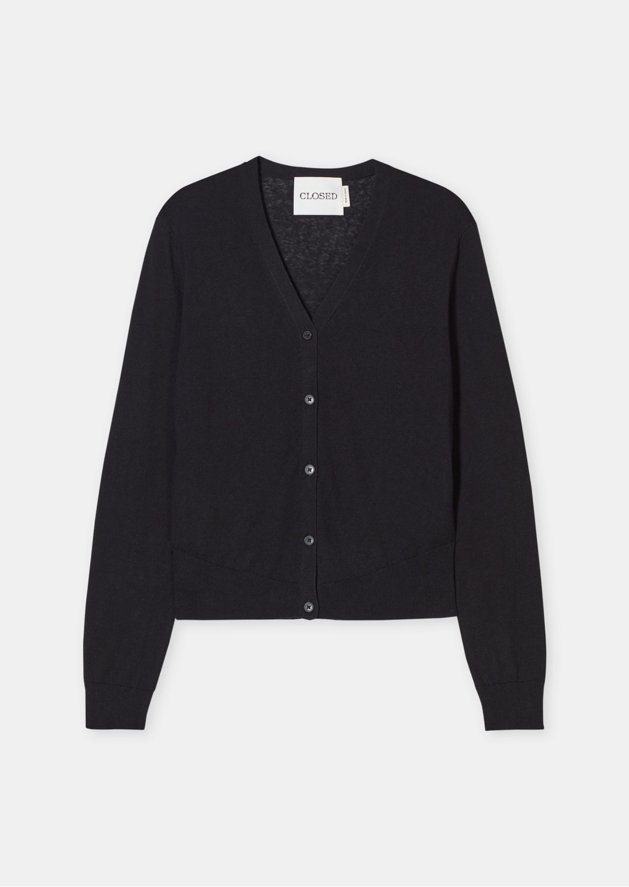 Closed V cardigan long sleeve black 