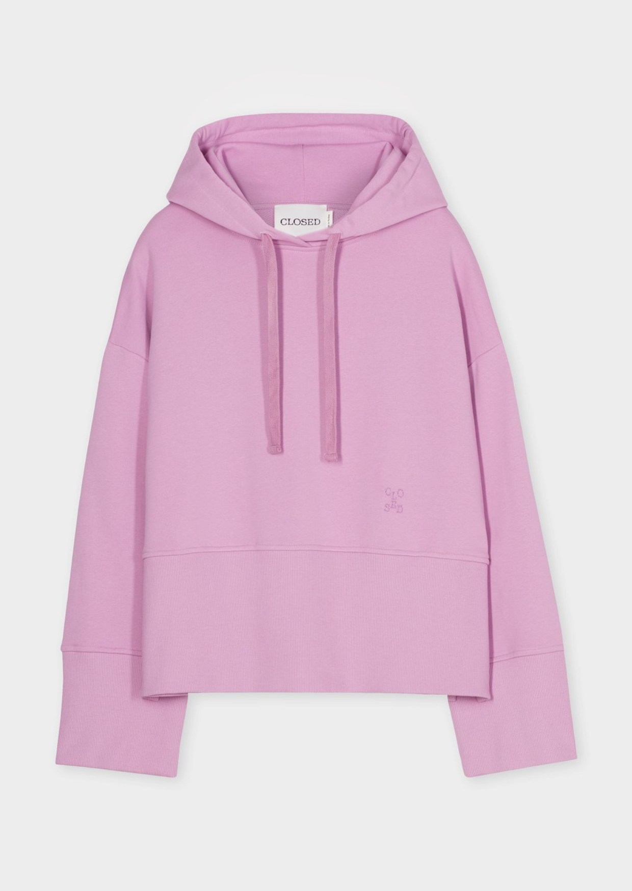 Closed Cropped hoody pink poeny 