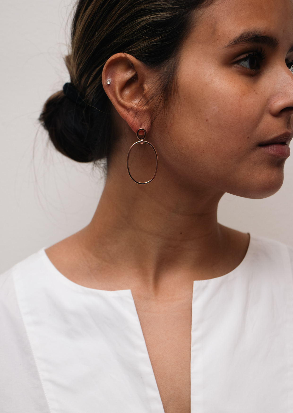 Sarah Lou Oorbellen Santa Cruz Small goud 