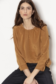 Luisa Cerano Bluse bruin 