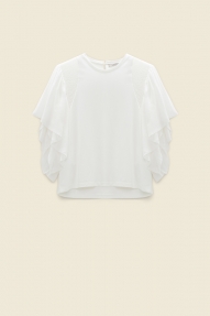 Dorothee Schumacher SENSUAL SOPHISTICATION o-neck camellia white 