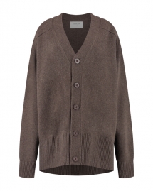 Deblon Florence boyfriend cardigan Cacao Melange 