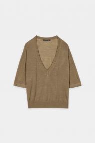 Luisa Cerano V-Pullover  Salbei 