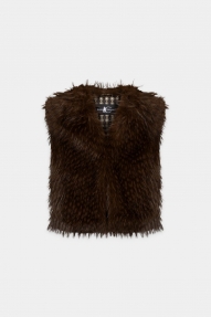 Luisa Cerano Boho-vest Marone 