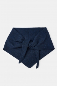 Closed Triangle scarf Dark night 