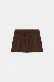 Closed Elasticated shorts Maple brown 