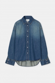 Closed Overlay detail shirt Dark blue 