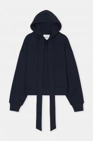 Closed Bow tie hoodie  Dark night 