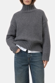 Closed Rolli longsleeve dark grey melange  
