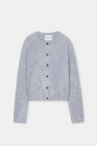 Closed Crew neck cardigan light grey melange 