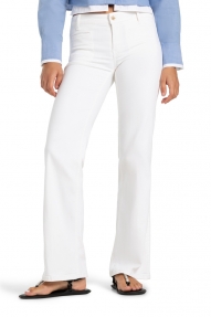 Cambio Tess wide leg pure white stone 