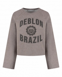 Deblon Aymee sweater Brown melange 