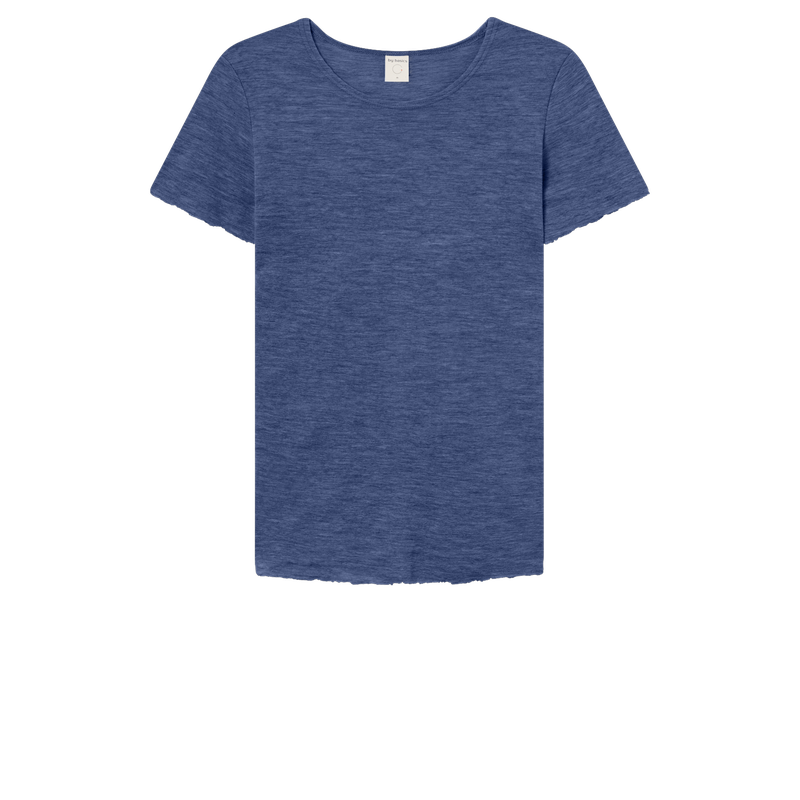 by basics T-Shirt R-neck s/s indigo melange  
