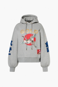 Goldbergh Tobu hooded sweater Grey melange 