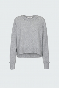 Dorothee Schumacher Shiny coolness cardigan shaded grey 