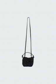 Dorothee Schumacher Softly sparkles small pouch bag charcoal blue 