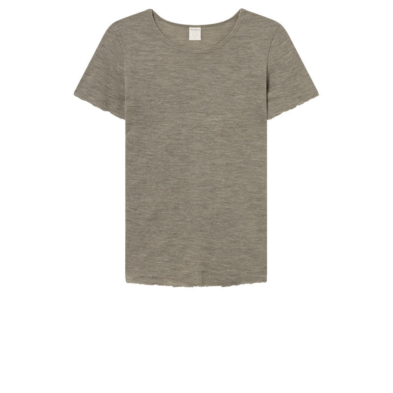 by basics T-Shirt R-neck s/s Earth Melange 