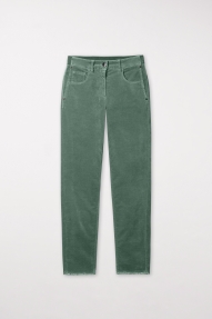 Luisa Cerano skinny velvet denim  smaragd 
