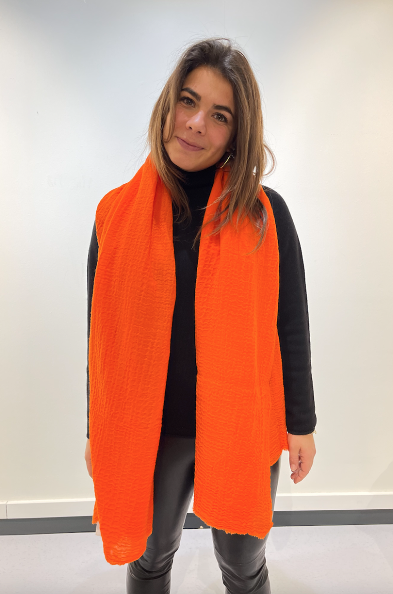 Bianca van Leur Shawls Sjaal oranje 
