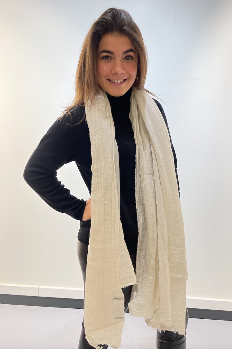 Bianca van Leur Shawls Sjaal creme 