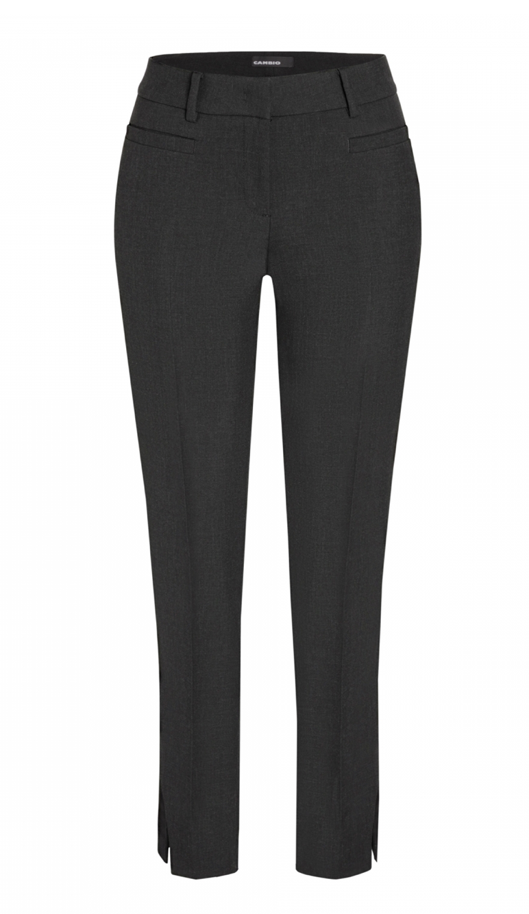 Cambio Renira front pocket clean velvet grijs 