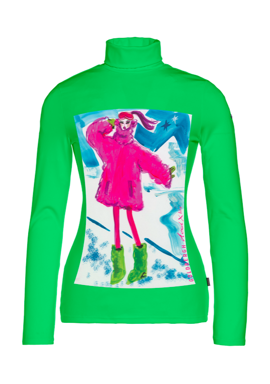 Goldbergh COOLGIRL long sleeve tee flash green 