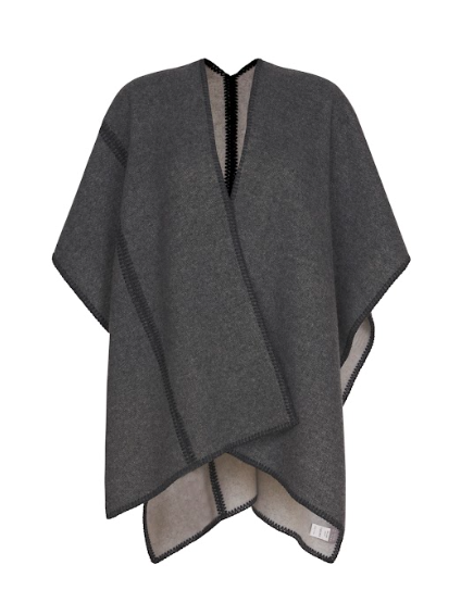 No Man's Land Poncho Dark steel 