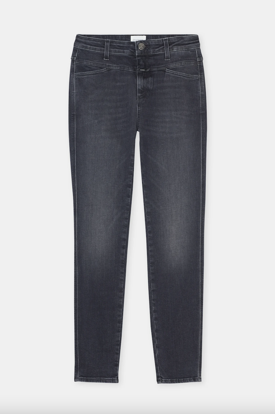 Closed Skinny pusher dark grey 