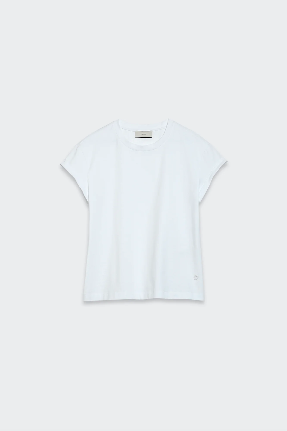 SPOON Folded slv T-shirt Spoon white 