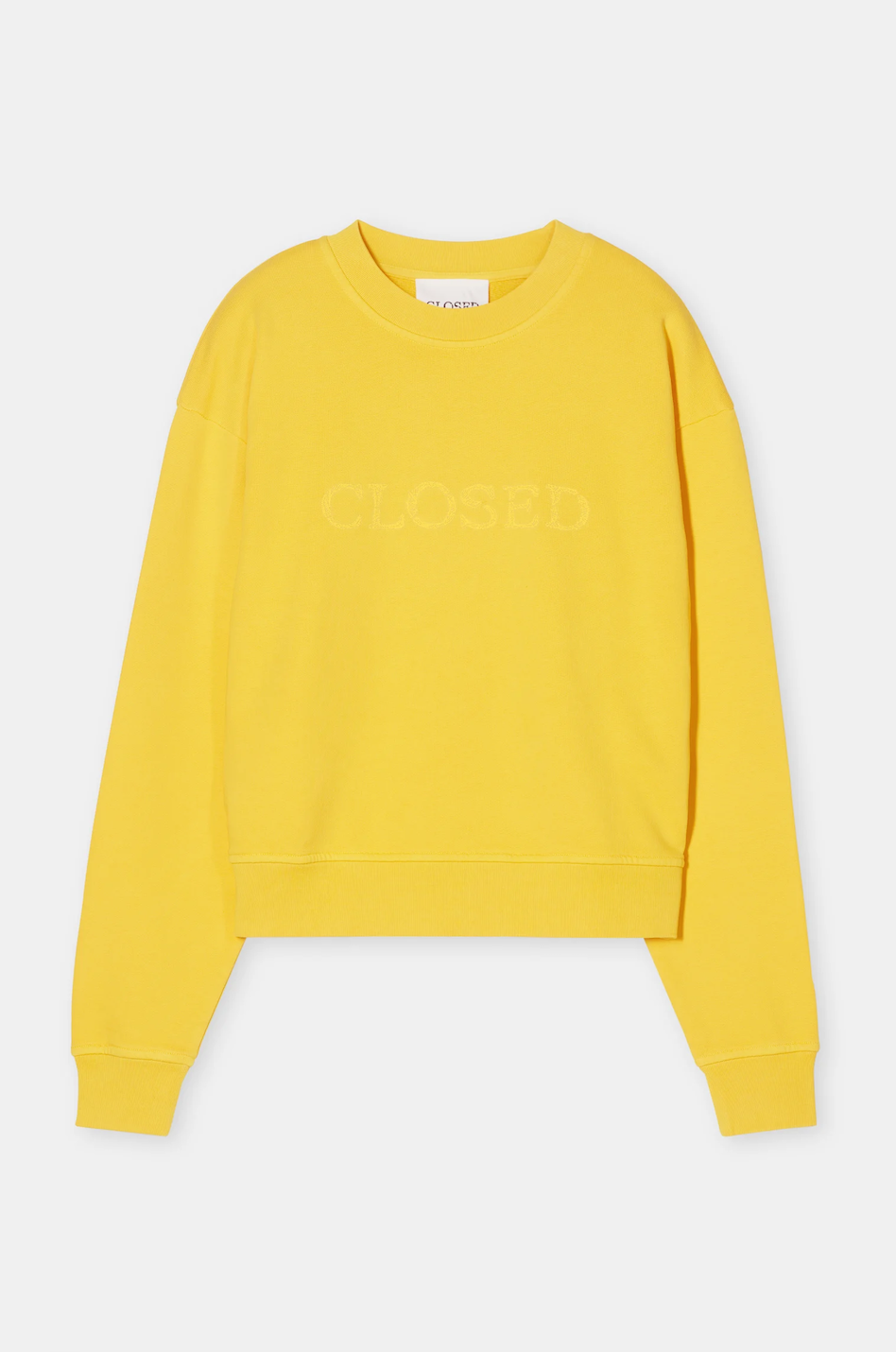 Closed Logo crewneck Mango yellow 