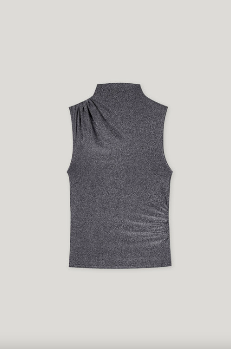 Luisa Cerano Turtleneck-Top Multi/ Urban grey 