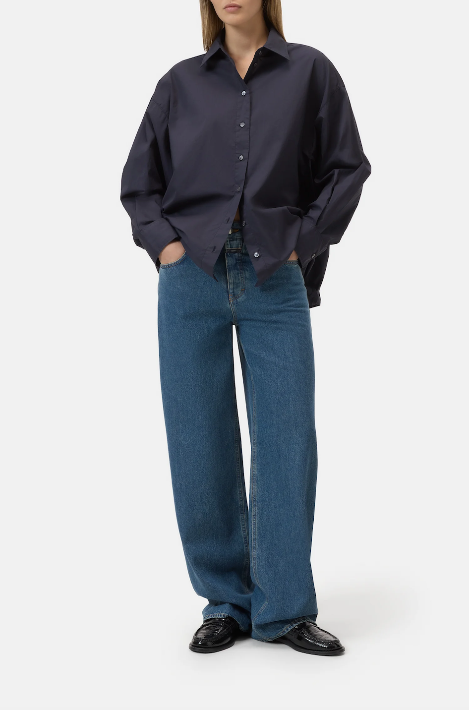 Closed Cape shirt dark night 