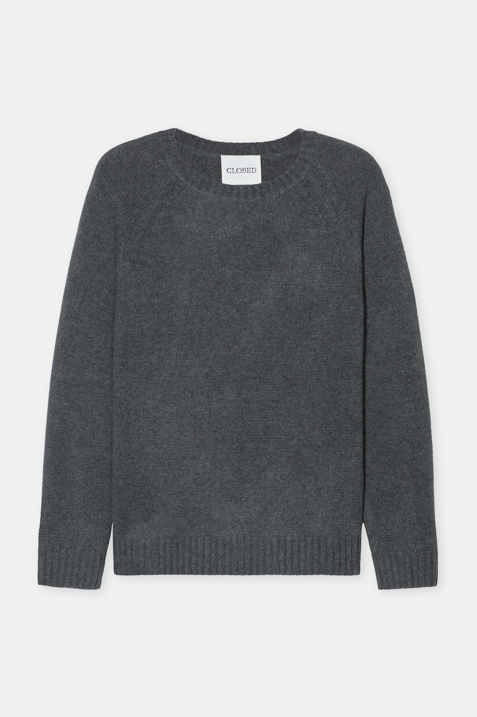 Closed Raglan jumper dark grey melange  