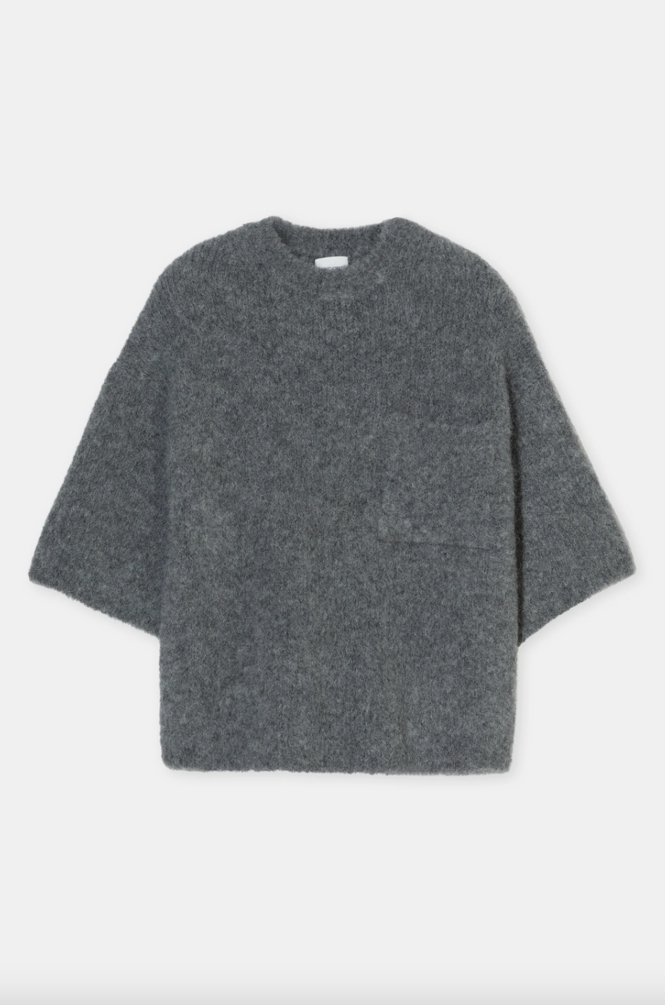 Closed Crew short sleeve dark grey melange  