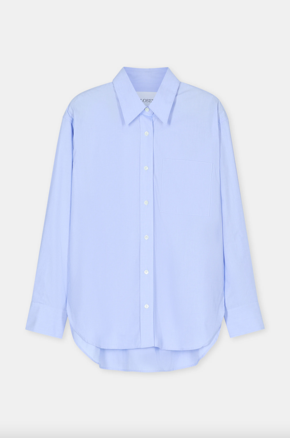 Closed Shirt with pocket lazio blue 