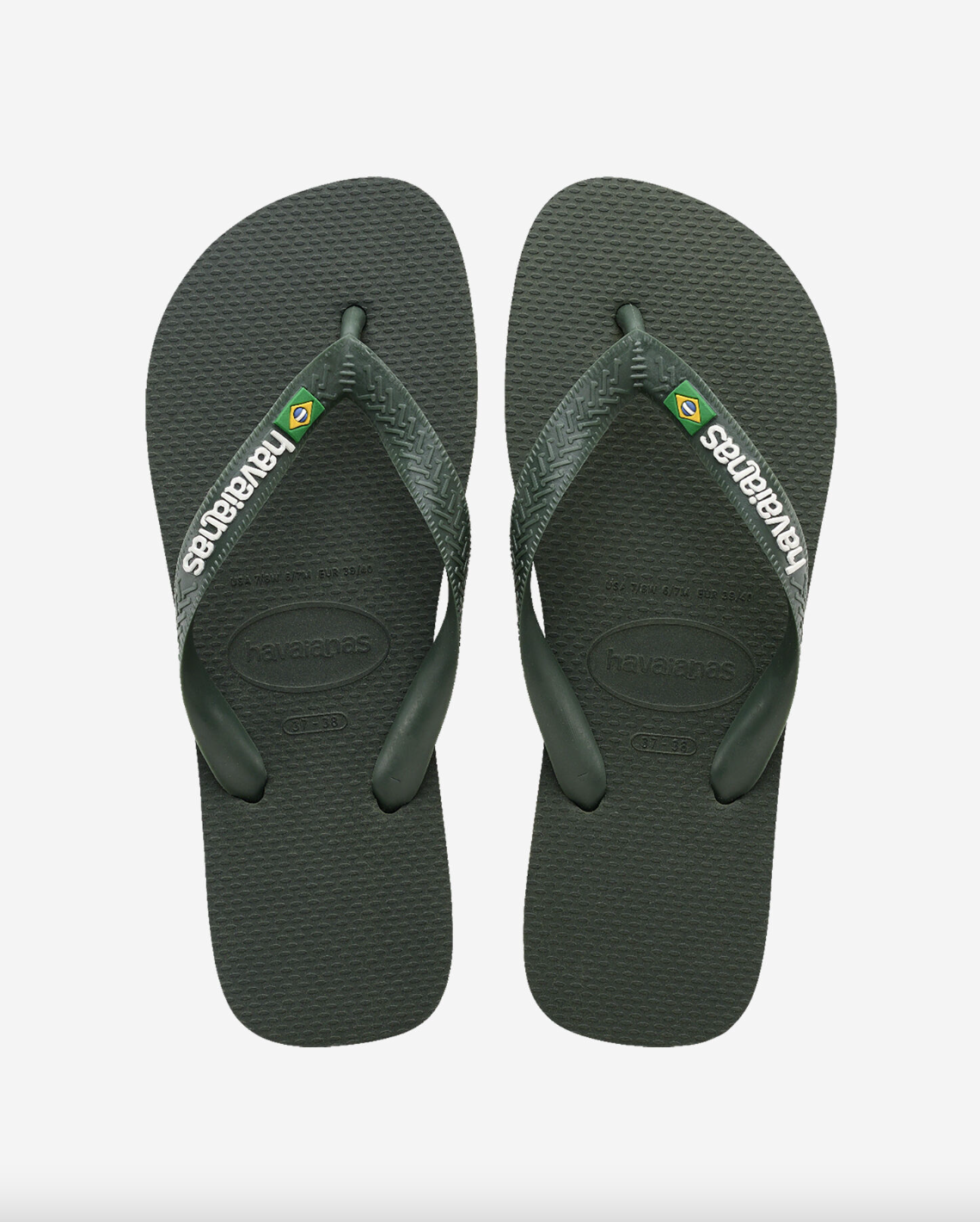 Havaianas Brasil logo Green olive/ green olive 