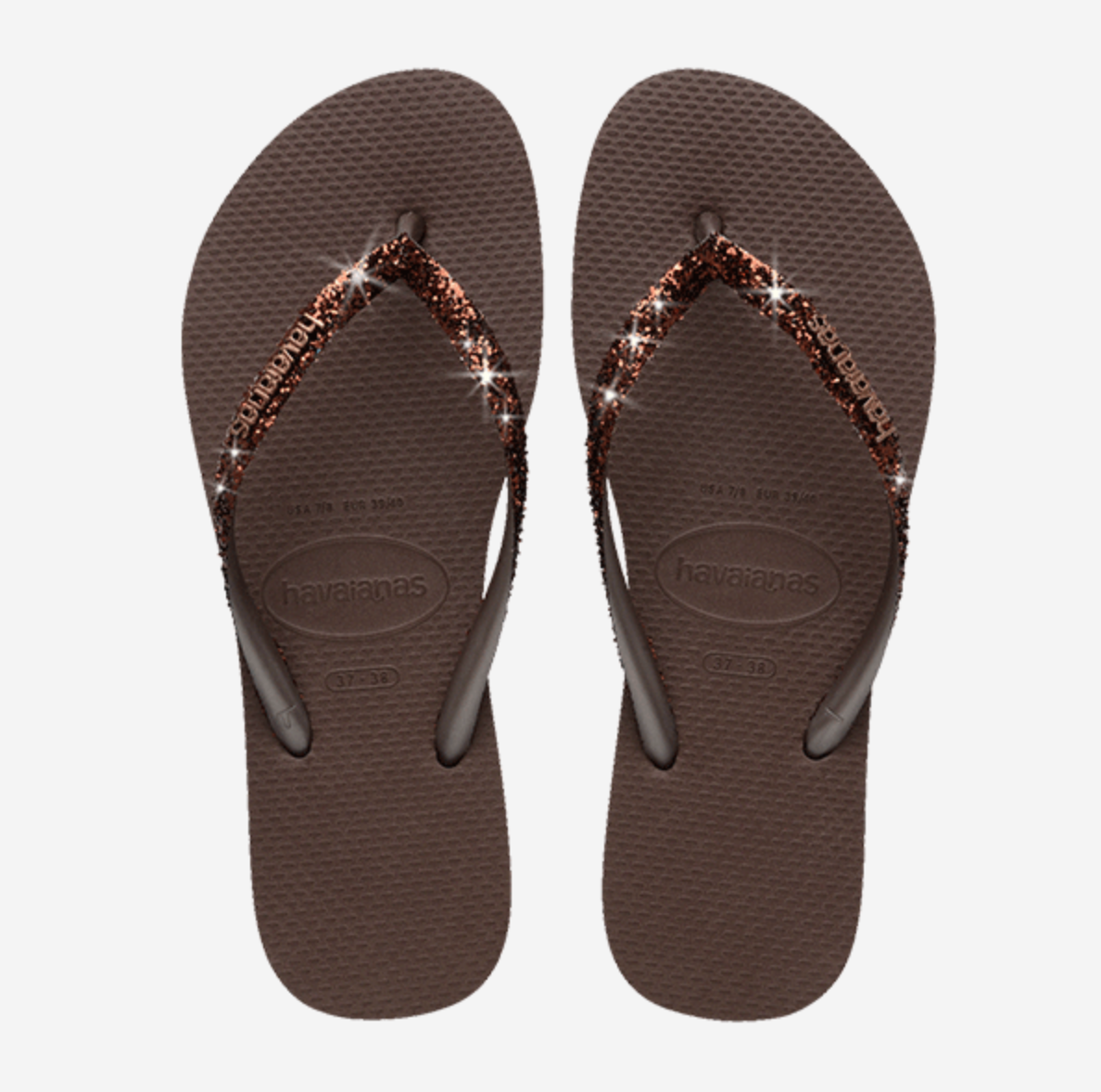 Havaianas Slim glitter Dark brown 