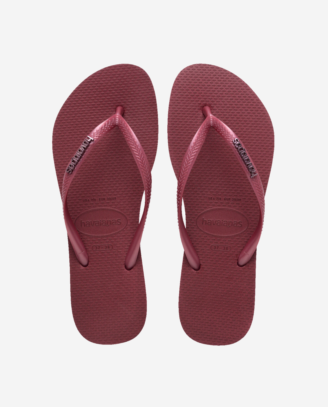 Havaianas Slim logo metallic Amaranth 