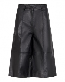 Co'Couture Leather bermuda - black 