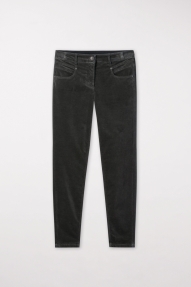 Luisa Cerano High-stretch velvet denim Greenish grey 