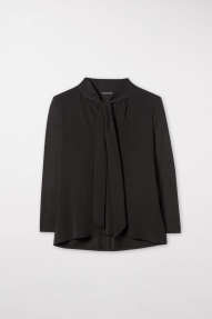 Luisa Cerano SWALLOW BLOUSE - charcoal 