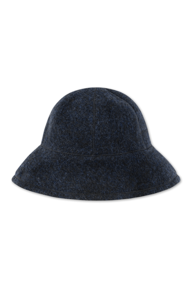 by basics mushroom hat midnight blue melange  