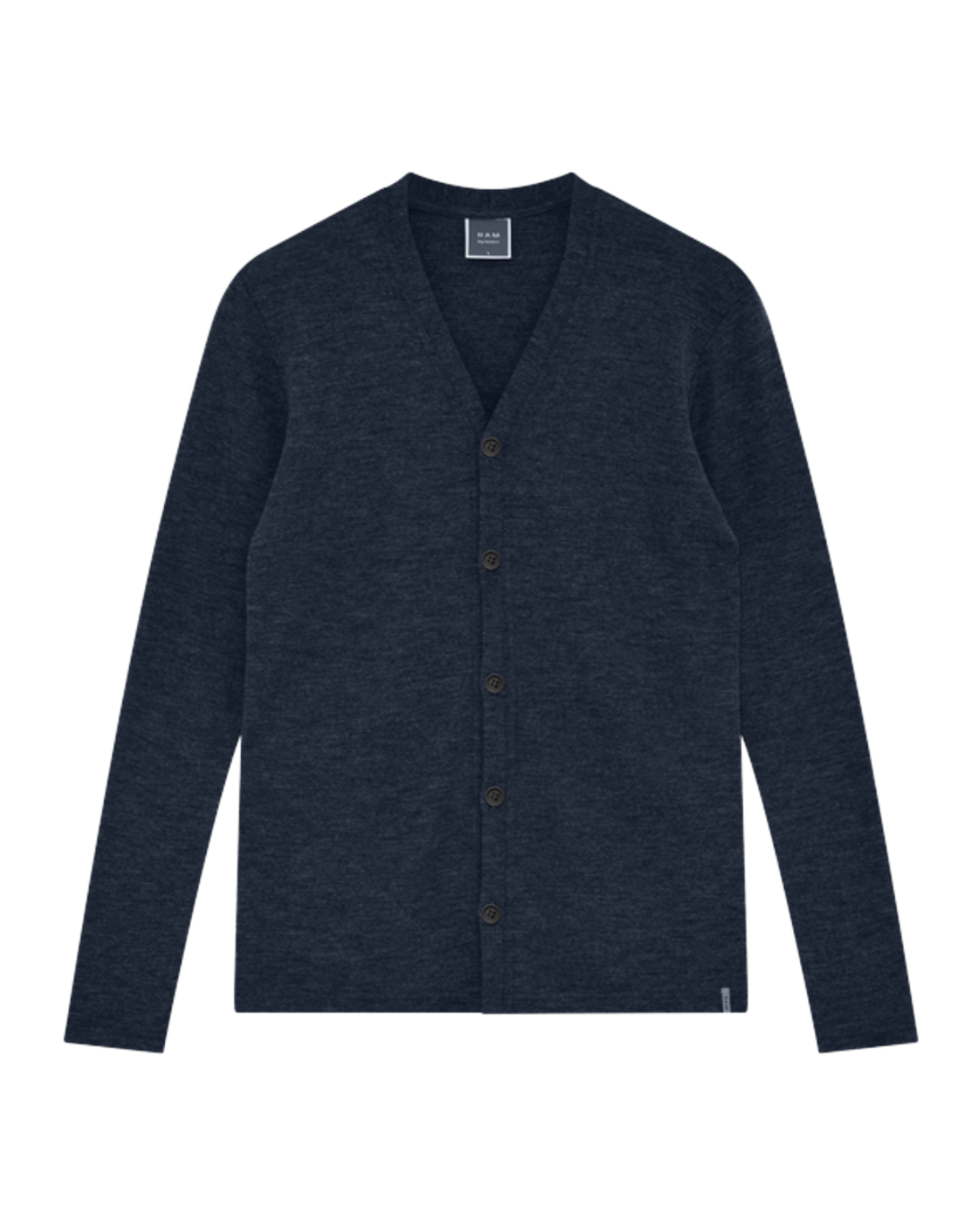 by basics Cardigan w/v-Neck midnight blue melange  