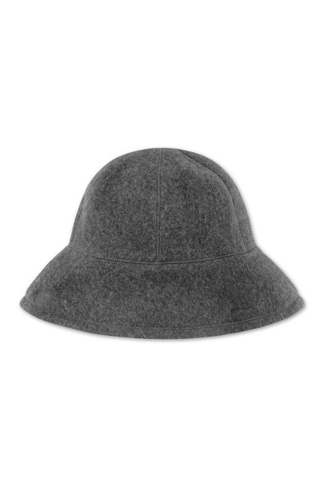 by basics mushroom hat Anthrasite melange 