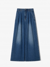 Janice Dollar Wide Leg Jeans blauw 