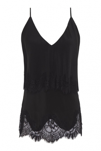 Gold Hawk Maggie Layered Cami zwart 