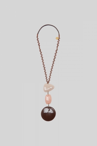 Maliparmi NECKLACE - marrone rosa