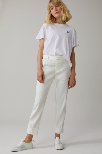 Closed linen & lyocell stewart pants - ivory